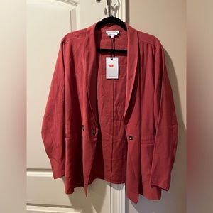 Red/orange women’s Native Youth blazer. Size M